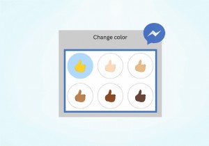 Facebook 메신저에서 이모티콘 피부 톤을 변경하는 방법 