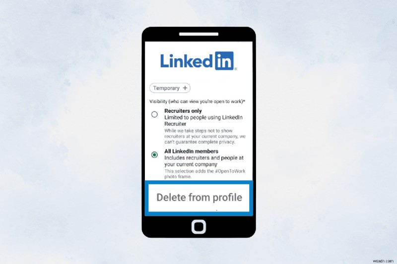 LinkedIn 모바일 앱에서 Open to Work 기능 비활성화 - 단계별 가이드 