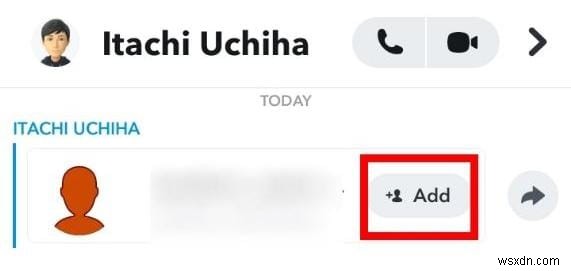 검색에 의해 추가됨  알림 없이 Snapchat 친구 추가 