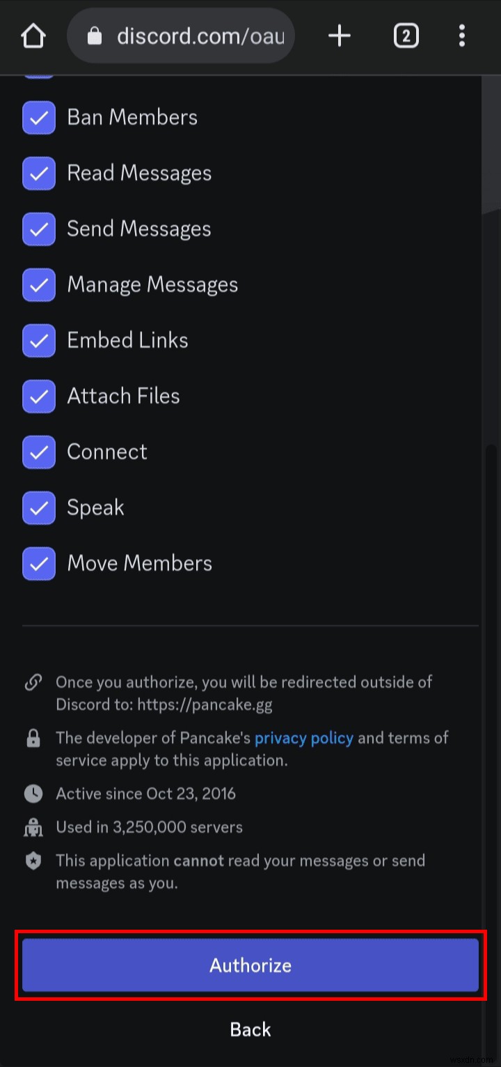 Discord 서버에 팬케이크 봇 추가:단계별 가이드 