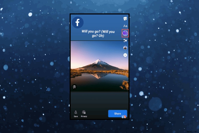 단계별 가이드:Android에서 Facebook 스토리에 노래 가사 추가하기 