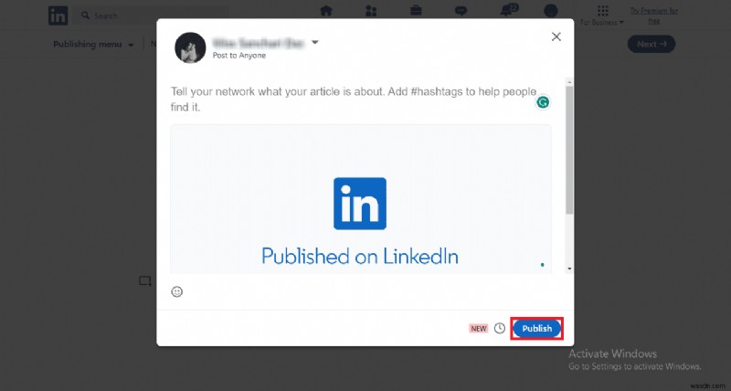 전문성 보여주기:LinkedIn 프로필에 게시물 추가 
