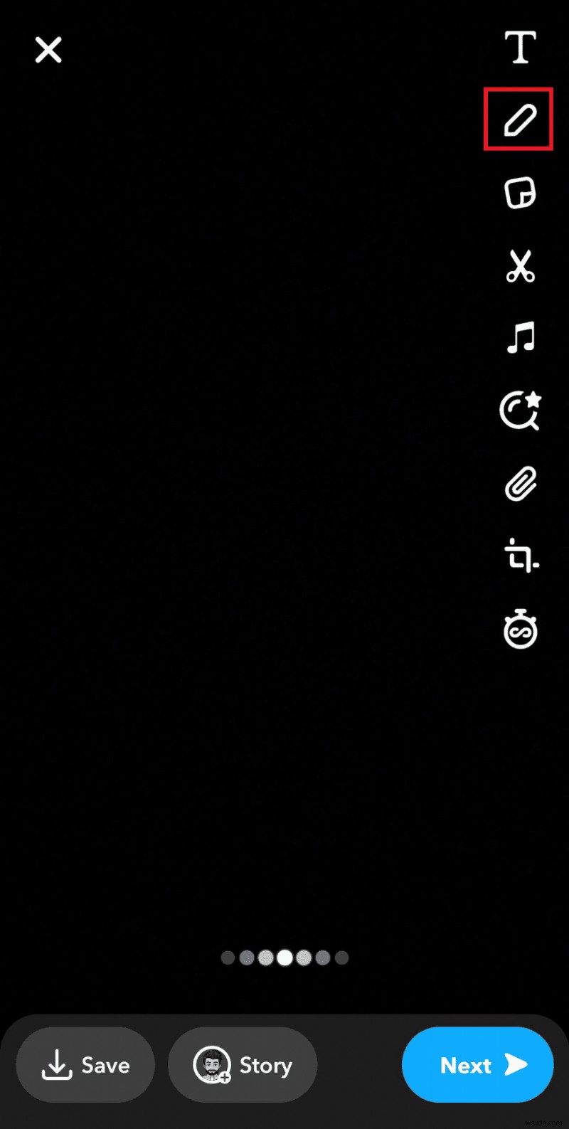 Snapchat 스토리에 멋진 흰색 잉크 추가 - 단계별 가이드 