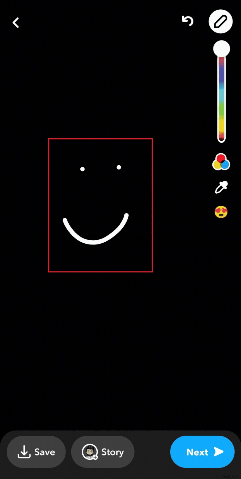 Snapchat 스토리에 멋진 흰색 잉크 추가 - 단계별 가이드 