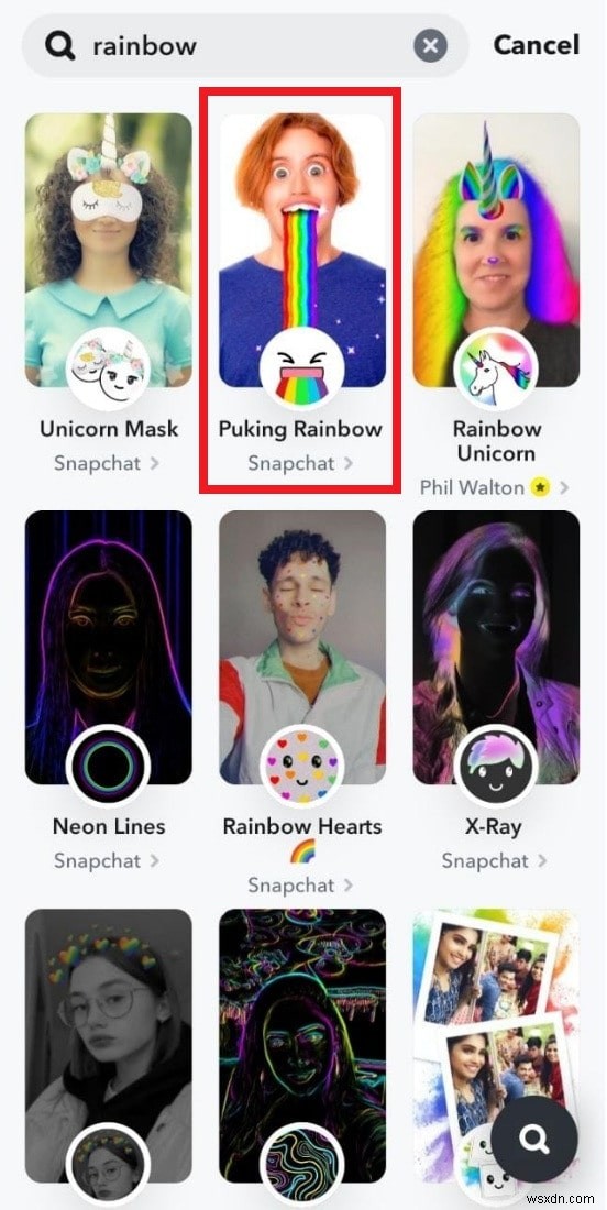 Snapchat에서 멋진 무지개 효과 만들기:단계별 가이드 