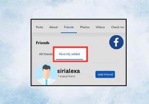 귀하의 Facebook 친구가 최근에 누구를 추가했는지 알아보세요 