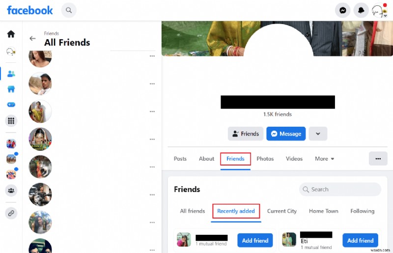 귀하의 Facebook 친구가 최근에 누구를 추가했는지 알아보세요 