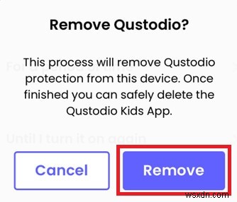 비밀번호를 잊어버린 경우에도 Android에서 Qustodio를 제거하세요 