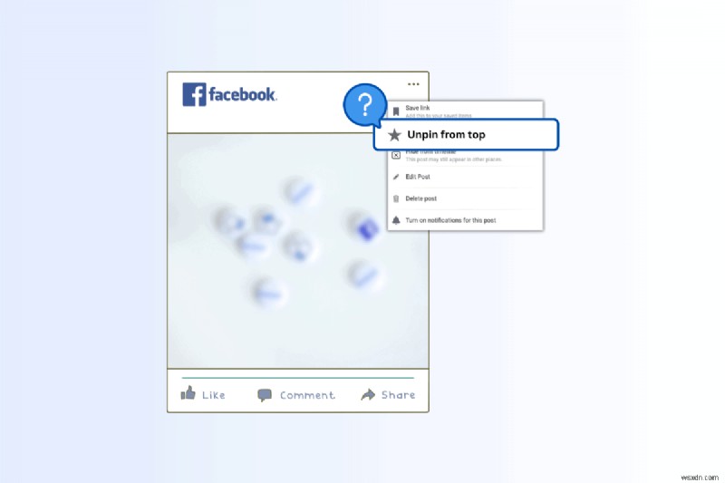 단계별 가이드:Facebook에서 게시물 고정 해제 
