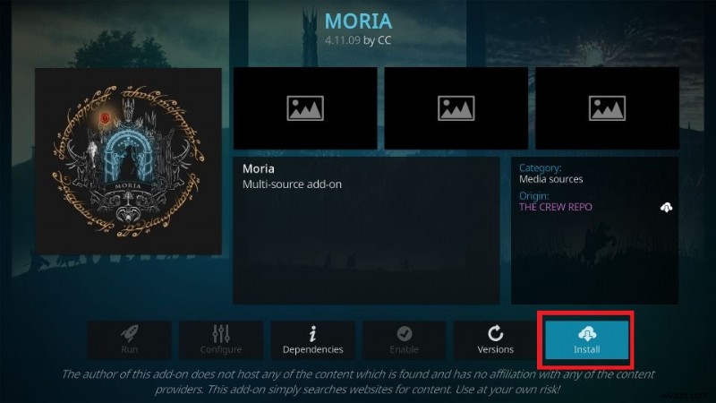Firestick에 Moria Kodi 애드온 설치에 대한 단계별 가이드 
