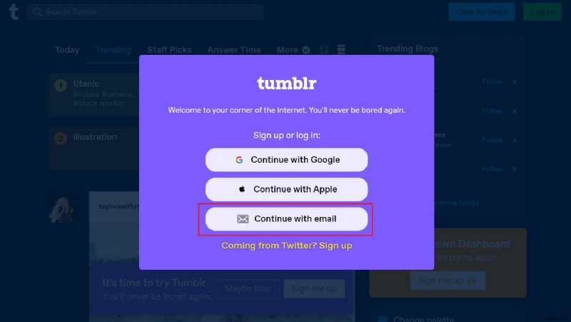 기존 Tumblr 계정 복원:간편한 비밀번호 재설정 가이드 