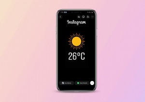 Instagram 스토리에 실시간 온도 추가 – 단계별 튜토리얼 