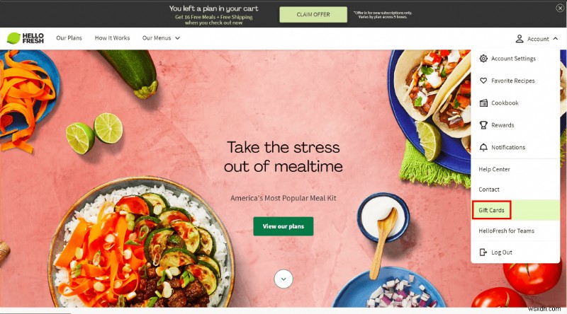 HelloFresh 선물하는 방법:친구에게 맛있는 밀키트 카드 보내기 