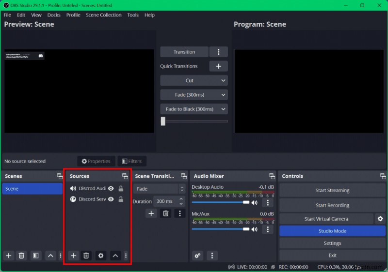 OBS에서 Discord 오디오 음소거:단계별 가이드 