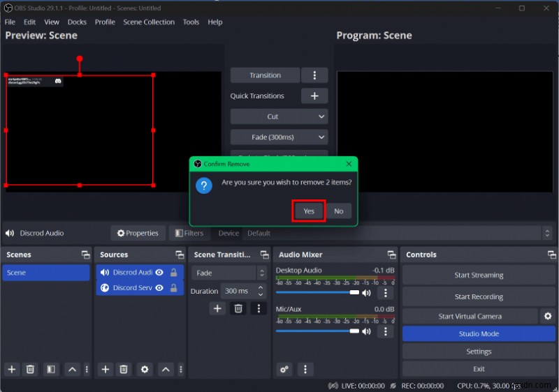 OBS에서 Discord 오디오 음소거:단계별 가이드 