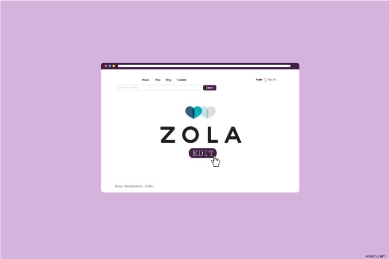 Zola 웨딩 웹사이트 편집을 위한 단계별 가이드 