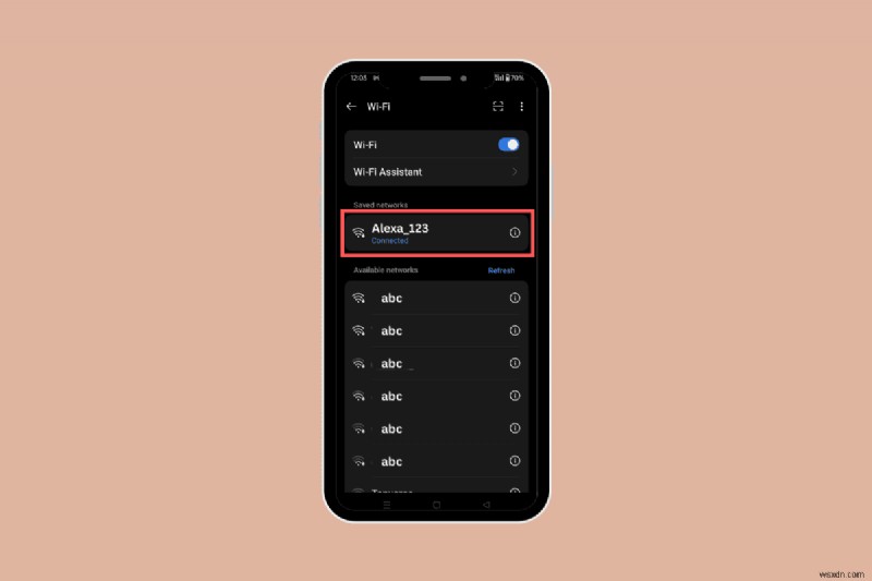 Android 모바일 핫스팟의 SSID를 찾는 방법 