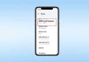 Android 기기에서 SIM 카드(ICCID) 번호 찾기 