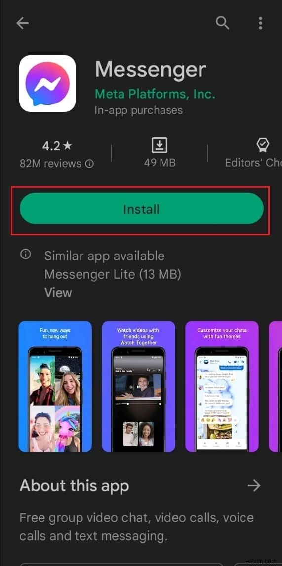 Facebook 메신저 계정 전환 문제에 대한 빠른 수정 