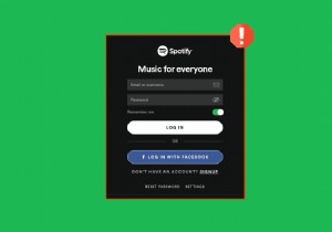 Spotify 로그인 문제를 해결하는 방법 - 10가지 간단한 수정 사항 