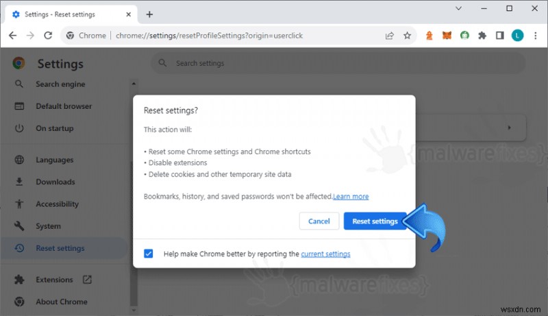 Chrome을 초기 설정으로 복원:단계별 가이드 