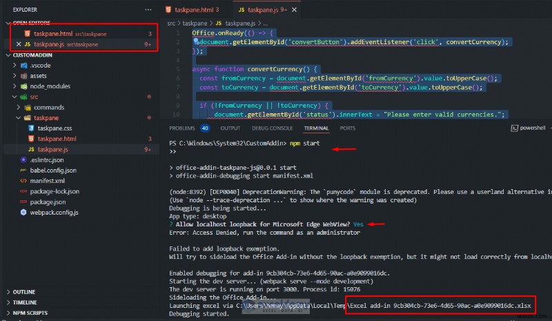 강력한 Excel 추가 기능 만들기:단계별 JavaScript 가이드 