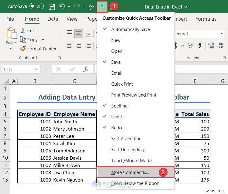 마스터 Excel 데이터 입력:기본, 양식 및 오류 처리 