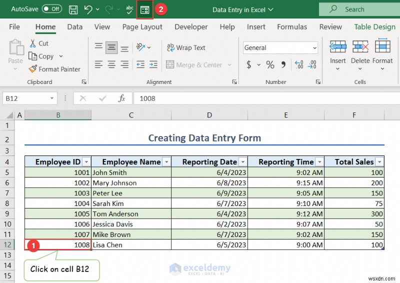 마스터 Excel 데이터 입력:기본, 양식 및 오류 처리 