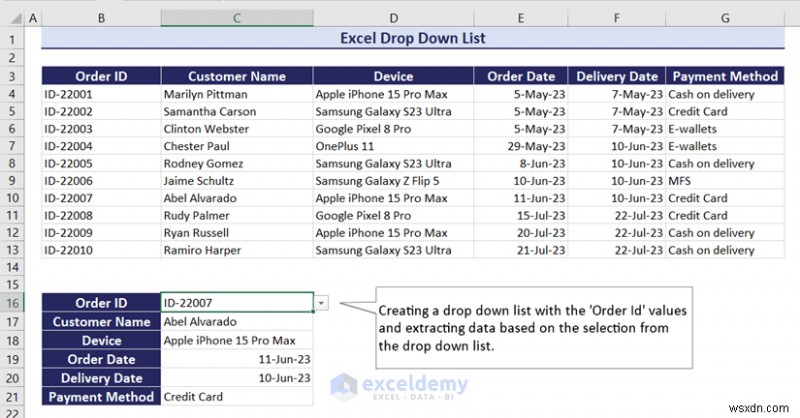 Master Excel 드롭다운 목록:생성, 편집, 제거, 필터링 및 보호 