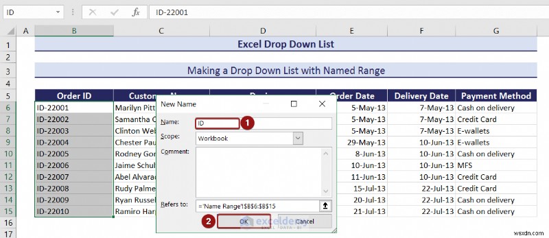 Master Excel 드롭다운 목록:생성, 편집, 제거, 필터링 및 보호 