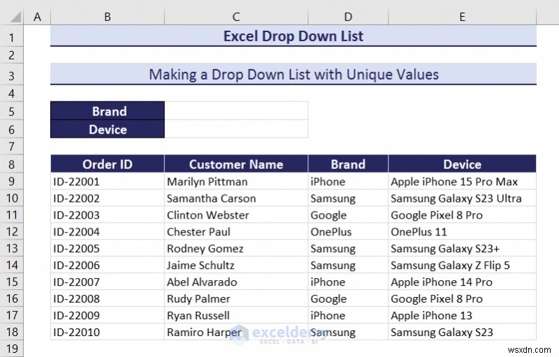 Master Excel 드롭다운 목록:생성, 편집, 제거, 필터링 및 보호 