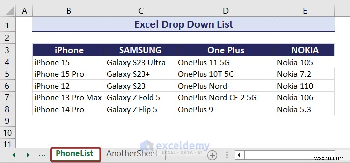 Master Excel 드롭다운 목록:생성, 편집, 제거, 필터링 및 보호 