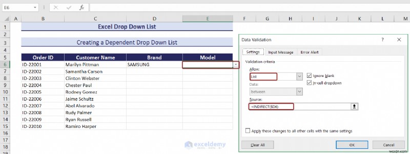 Master Excel 드롭다운 목록:생성, 편집, 제거, 필터링 및 보호 