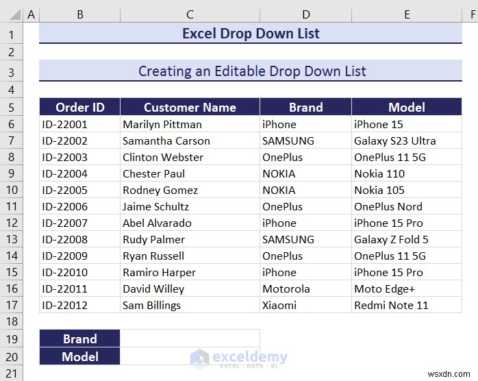 Master Excel 드롭다운 목록:생성, 편집, 제거, 필터링 및 보호 
