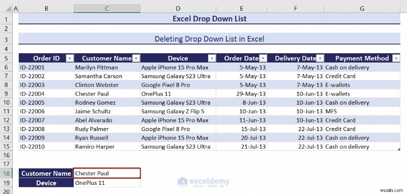 Master Excel 드롭다운 목록:생성, 편집, 제거, 필터링 및 보호 