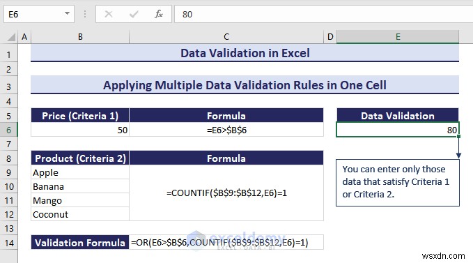 Excel 데이터 유효성 검사 숙달:포괄적인 단계별 가이드 