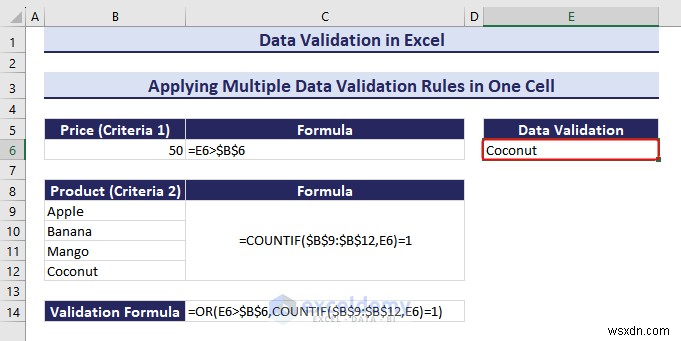 Excel 데이터 유효성 검사 숙달:포괄적인 단계별 가이드 