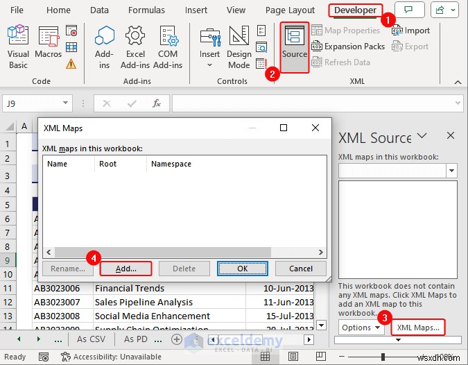 Excel 데이터를 DOC, PDF, CSV, XML 및 vCard 형식으로 쉽게 내보내기 
