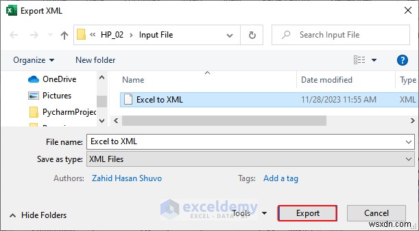 Excel 데이터를 DOC, PDF, CSV, XML 및 vCard 형식으로 쉽게 내보내기 