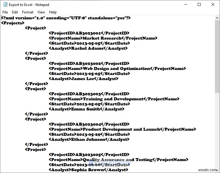 Excel 데이터를 DOC, PDF, CSV, XML 및 vCard 형식으로 쉽게 내보내기 