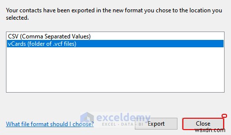 Excel 데이터를 DOC, PDF, CSV, XML 및 vCard 형식으로 쉽게 내보내기 