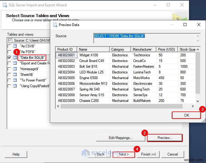 Excel 데이터를 DOC, PDF, CSV, XML 및 vCard 형식으로 쉽게 내보내기 