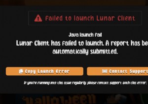Windows에서  Lunar 클라이언트 실행 실패  오류 해결 – 단계별 수정 