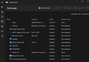 Windows 11 작업 관리자에서  표시할 시작 항목 없음  오류를 해결하는 방법 