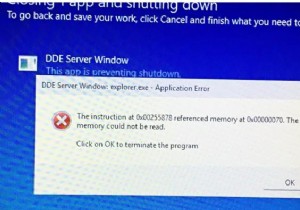 빠른 수정:Windows에서 DDE 서버 창 종료 오류 해결 