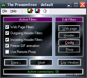 Proxomitron:모든 브라우저를 위한 강력한 웹 페이지 제어 
