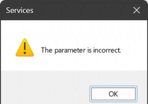 Windows 서비스 수정 시  매개변수가 올바르지 않음  오류 수정 